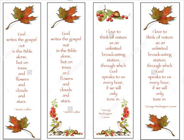 13 Christian Bookmark Templates Free Sample Example Format 