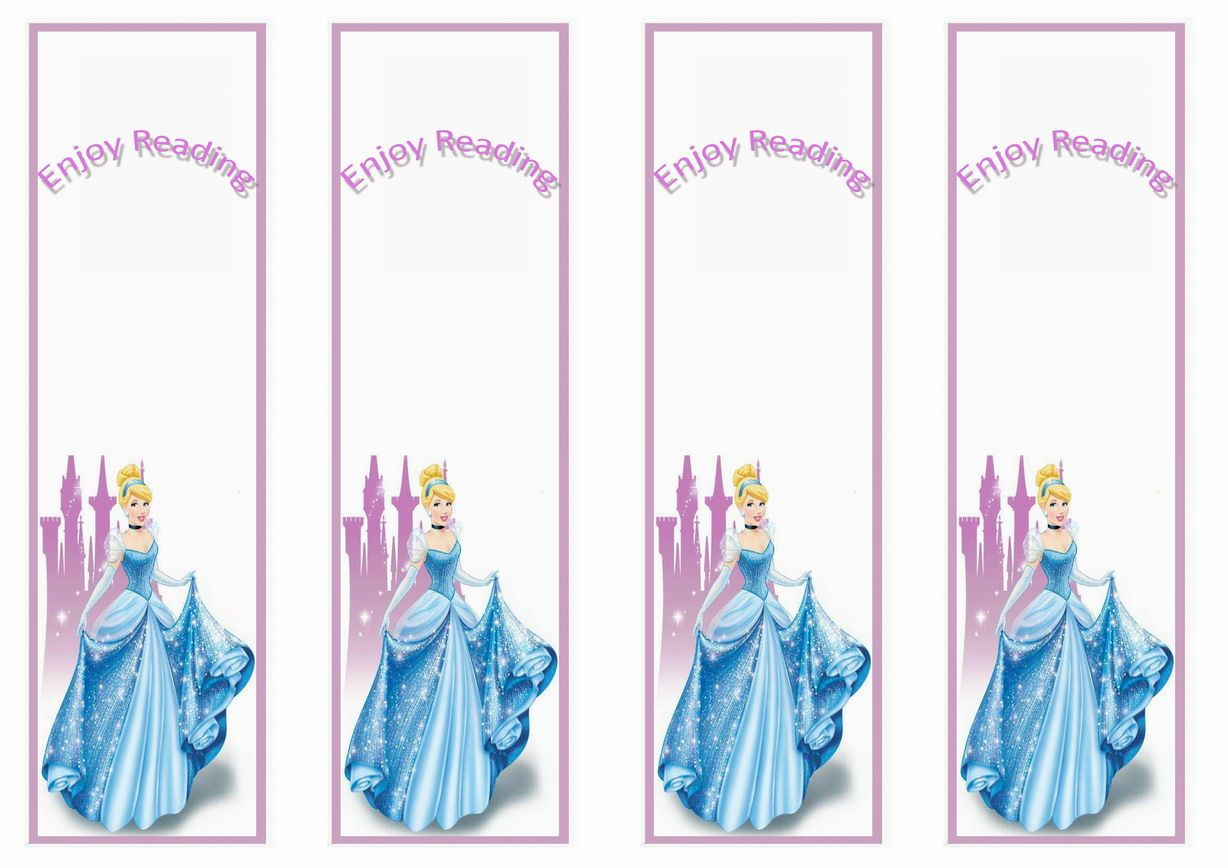 Birthday By Theme Cinderella Bookmarks Disney Bookmarks Bookmarks