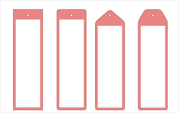 Free Blank Bookmark Templates PDF