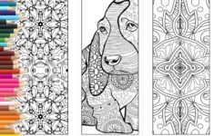 Bookmarks Coloring Page Adults Printable Bookmarks Hand Made