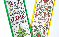 Coloring Christmas Bookmarks Free Printable