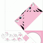 Corner Bookmark Pink Tiger Free Printable
