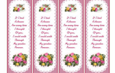Country Roses Bookmarks To Print Country Roses Beautiful Flowers