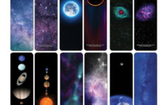 Creanoso Galaxy Bookmarks Series 3 Colorful Unique Outer Space