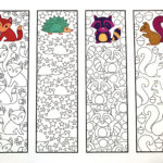 Cute Animal Bookmarks PDF Zentangle Coloring Page Printable