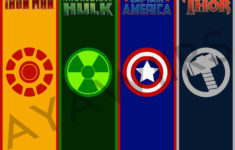 Digital Download Printable Bookmark Superheroes