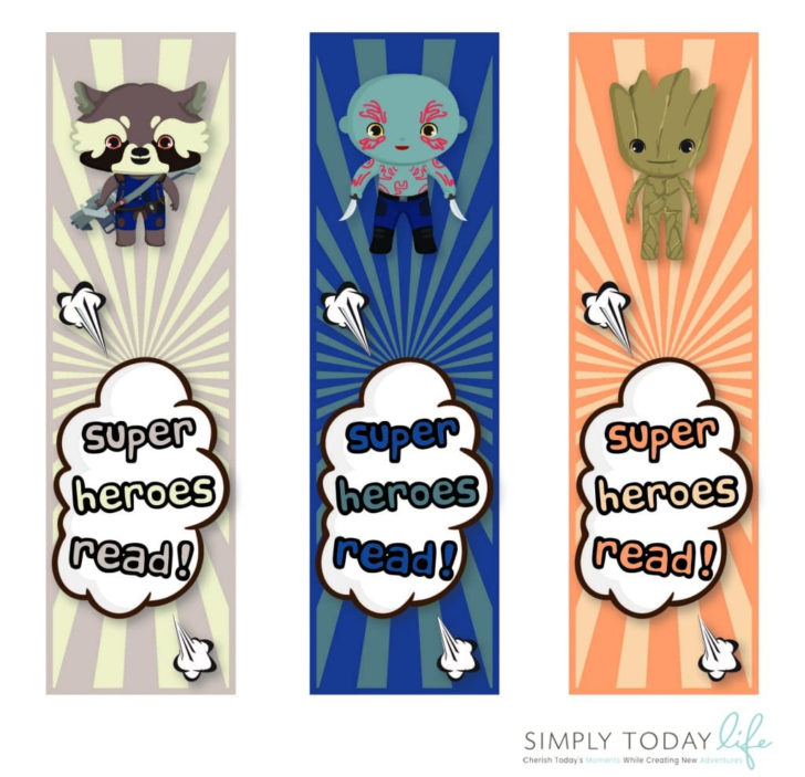 Printable Bookmarks Free Marvel