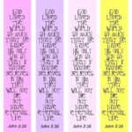 Free Bible Verse Coloring Bookmark Fits Bible Journal Planner Free