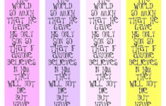 Free Bible Verse Coloring Bookmark Fits Bible Journal Planner Free