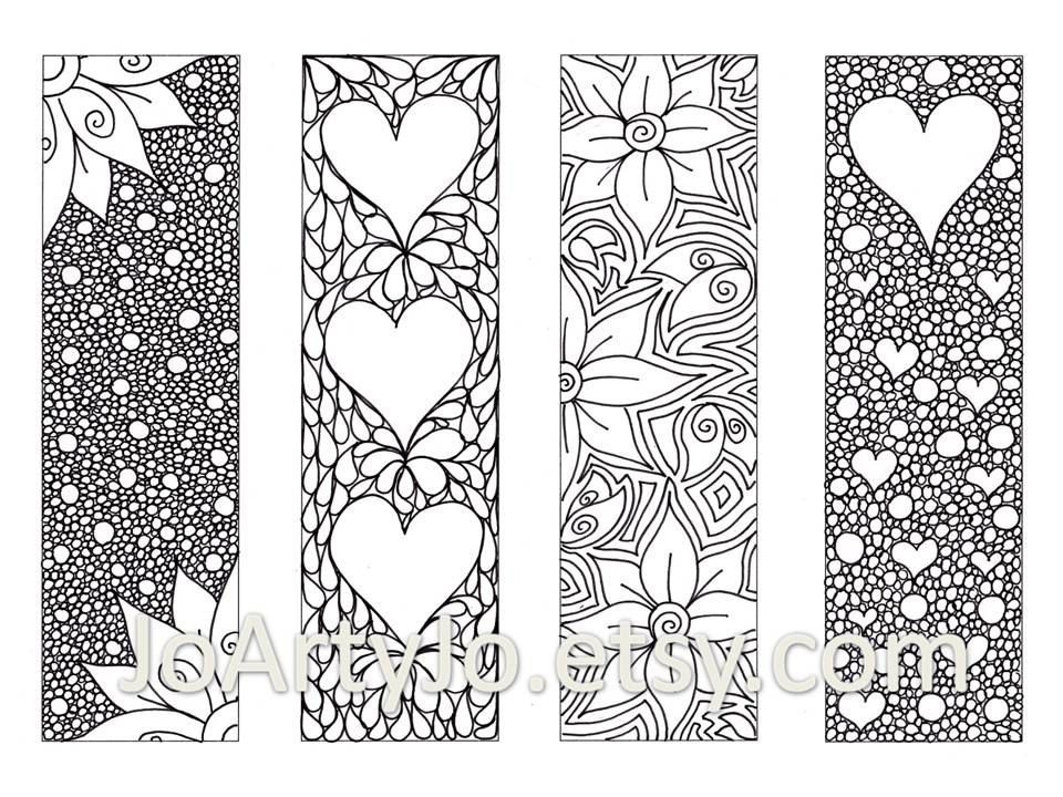 Free Coloring Pages For Adults Bookmarks Coloring Home