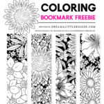 Free Floral Bookmarks To Color Dream A Little Bigger