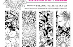 Free Floral Bookmarks To Color Dream A Little Bigger