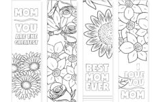 Free Printable Bookmarks To Color Free Printable