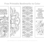 Free Printable Bookmarks To Color Smitha Katti