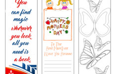 Mother s Day Bookmarks Freebie Print Personalize Color Stage