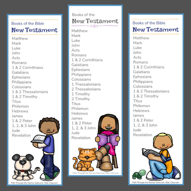 Books Of The Bible Bookmarks Free Printable