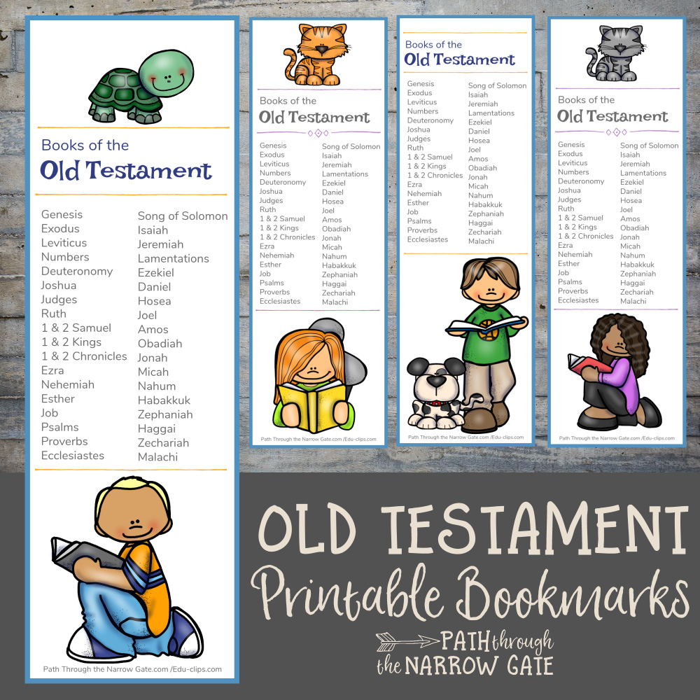 Old Testament Bible Bookmarks Path Through The Narrow Gate