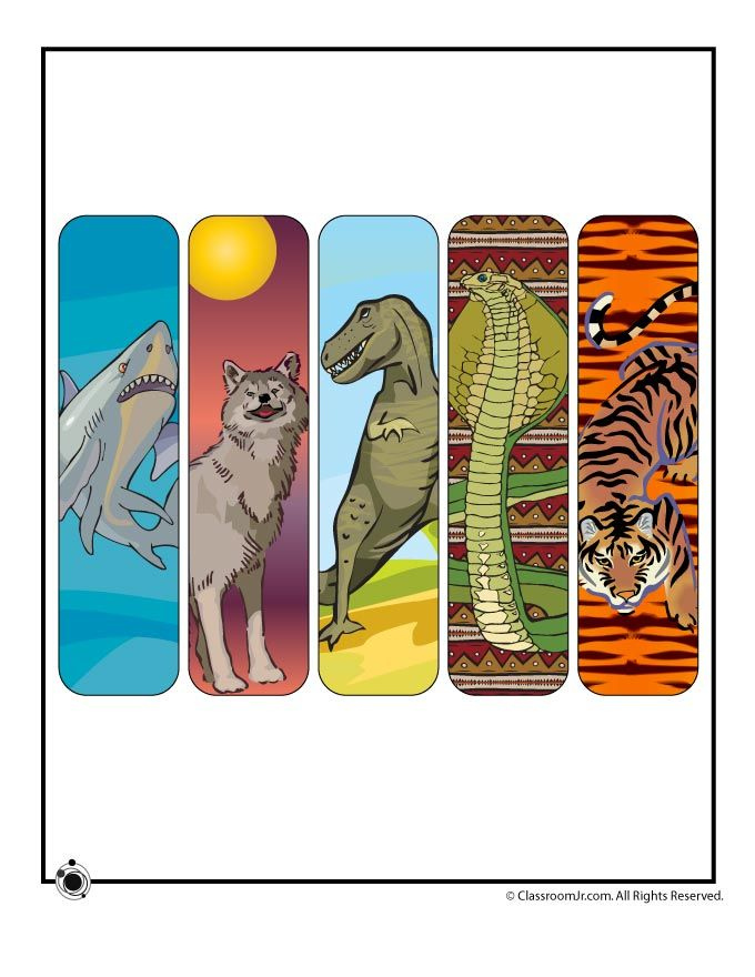 Printable Animal Bookmarks For Boys Woo Jr Kids Activities 