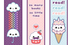 Printable Cute Bookmarks For Kids 101 Activity