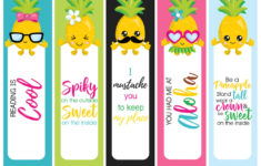 Printable Cute Bookmarks For Kids 101 Activity