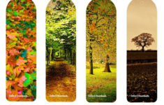 Woodland Bookmarks Autumn Trees Unique Bookmark By OxfordDownloads