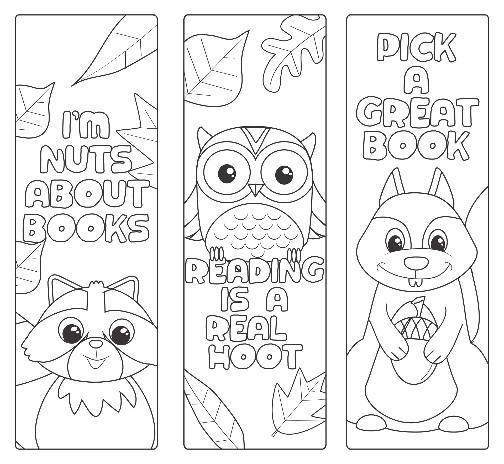 10 Best Free Printable Animal Bookmarks To Color Printablee