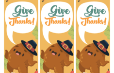 10 Best Printable Thanksgiving Bookmarks Printablee