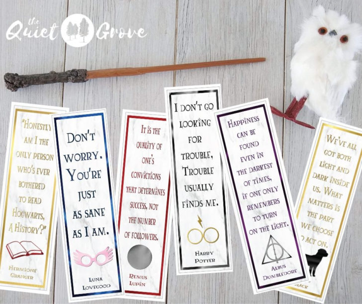 FREE Printable Printable Harry Potter Bookmarks