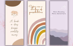 15 Printable Aesthetic Bookmarks Cute Boho Digital Instant Etsy