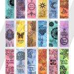 15 Printable Aesthetic Bookmarks Cute Boho Digital Instant Etsy Pin