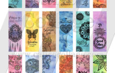 15 Printable Aesthetic Bookmarks Cute Boho Digital Instant Etsy Pin