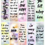 15 Printable Aesthetic Bookmarks Cute Boho Digital Instant Pin On