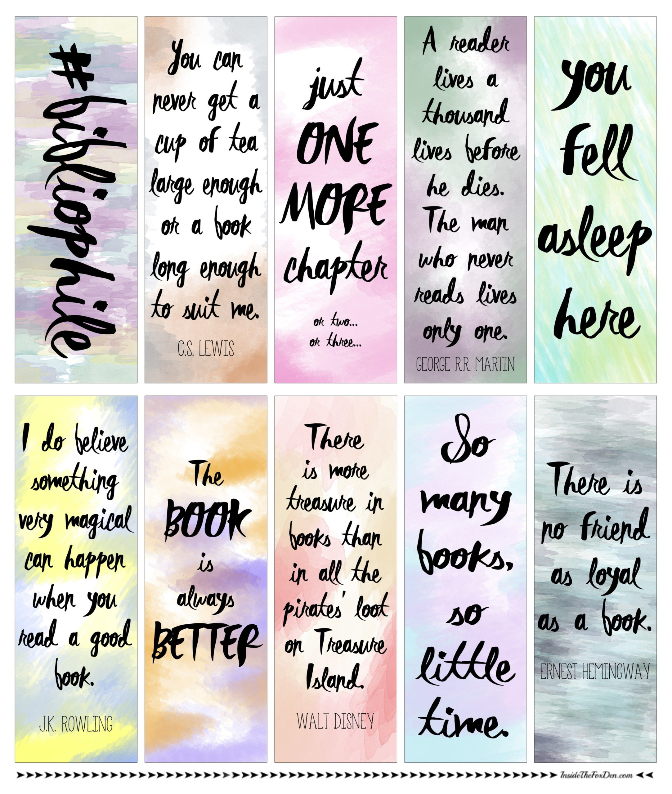 15 Printable Aesthetic Bookmarks Cute Boho Digital Instant Pin On 