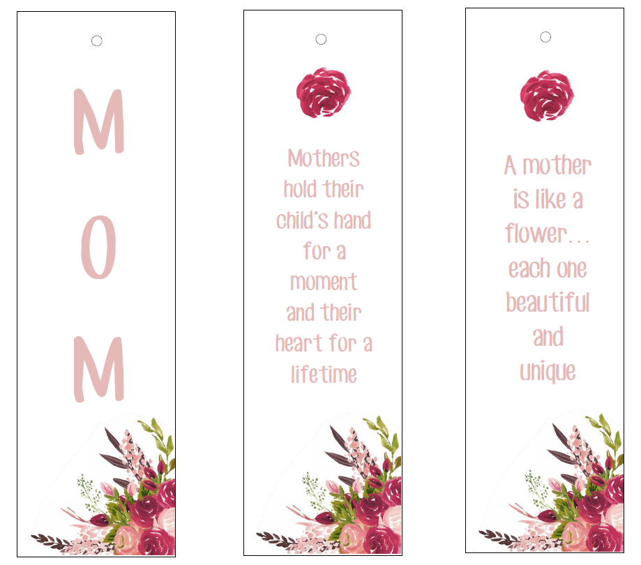 Printable Mother s Day Bookmark Template Printable Bookmarks