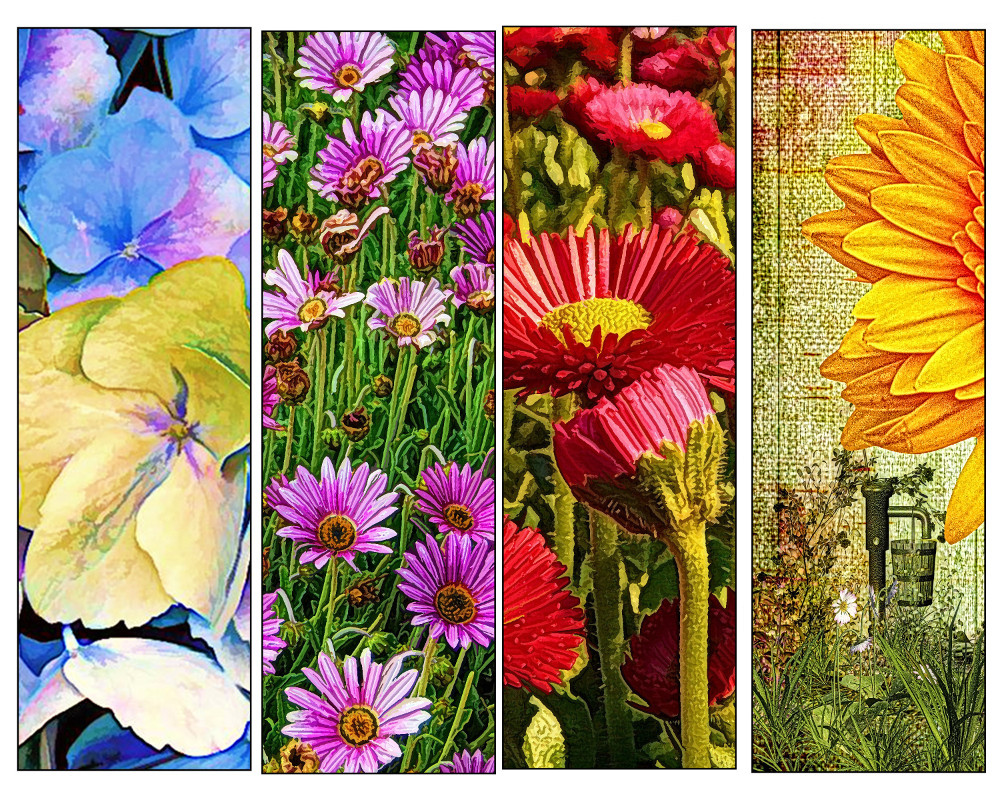 72 DIY Printable Flower Bookmarks High Resolution Images