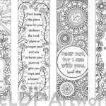 8 Bible Verse Coloring Bookmarks RicLDP Artworks
