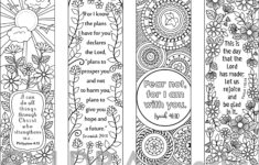 8 Bible Verse Coloring Bookmarks RicLDP Artworks