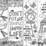 8 Coloring Bookmarks With Quotes RicLDP Artworks