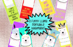8 Funny LLAMA Printable Bookmarks Bookmark Download Digital Etsy