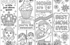8 Mother s Day Coloring Bookmarks Mothers Day Coloring Pages