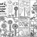 8 Printable Bible Verse Coloring Bookmarks For Kids Scripture Coloring