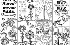 8 Printable Bible Verse Coloring Bookmarks For Kids Scripture Coloring