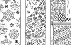 9 Christmas Coloring Bookmarks 6 Designs With By RicLDPArtworks