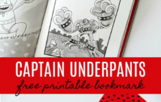 A Captain Underpants Printable Bookmark Free Printable Bookmarks