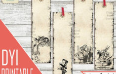 Alice In Wonderland Bookmarks PRINTABLE Bookmarks Alice
