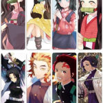 Amazon Bowinr 8 Pcs Demon Slayer Bookmarks Japanese Anime