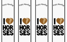 Animals Horse Birthday Bookmarks Bookmarks Printable