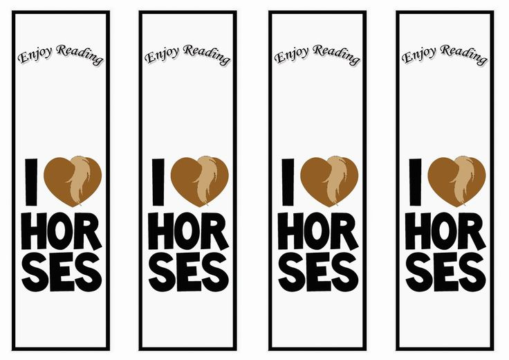 Animals Horse Birthday Bookmarks Bookmarks Printable