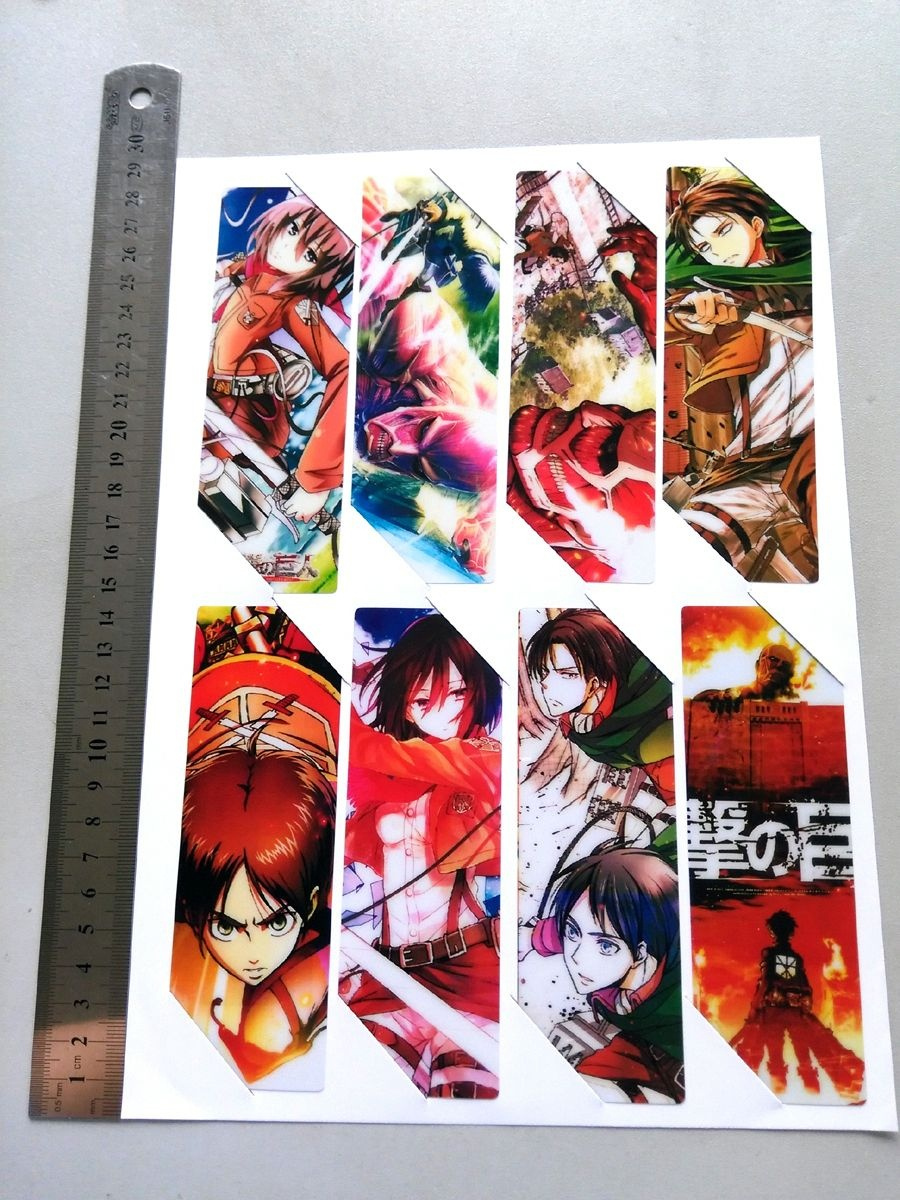 Anime Bookmarks Printable For Free 8pcsset Pvc Anime Bookmarks 