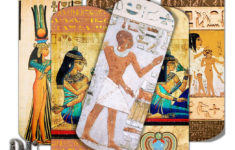 ANTIQUE EGYPT Bookmarks Digital Collage Egyptian Painted